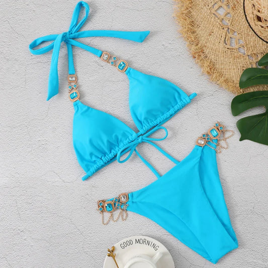 Celeste Jewel Bikini – Luxury Rhinestone Swimwear | Siren Cove