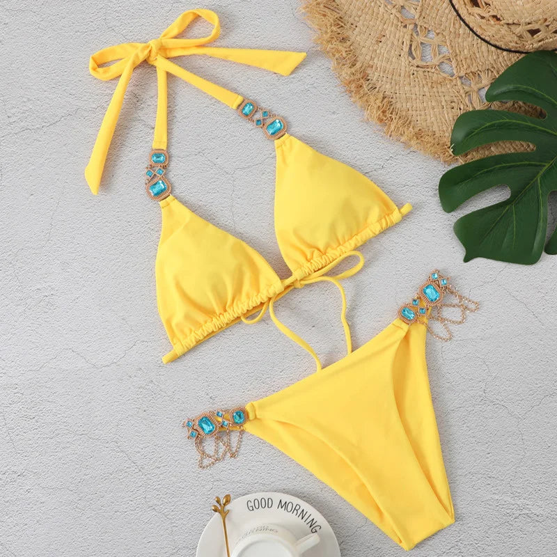 Celeste Jewel Bikini – Luxury Rhinestone Swimwear | Siren Cove